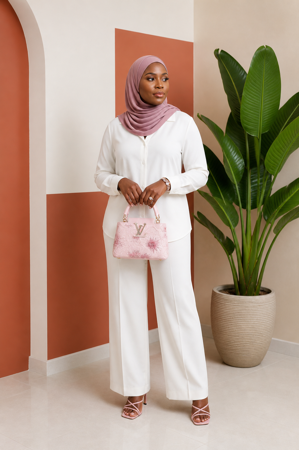 Relaxed Button-Down Shirt & Wide-Leg Trouser Co-ord
